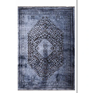 Χαλί 160x230 Tzikas carpets Karma 00155-930 Μπλε-Μαυρο