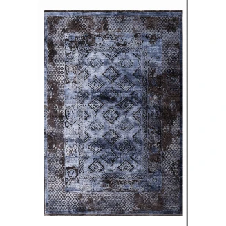 Χαλί 160x230 Tzikas carpets Karma 00156-930 Μπλε-Μαυρο