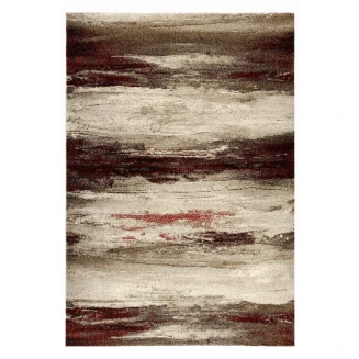 Διάδρομος Φ.80 Tzikas carpets Sky 21836-710 Καφε-Κοκκινο