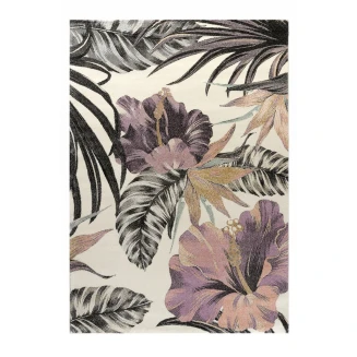 Χαλί 133x190 Tzikas carpets Floral 22440-261 Λευκο- Κρεμ