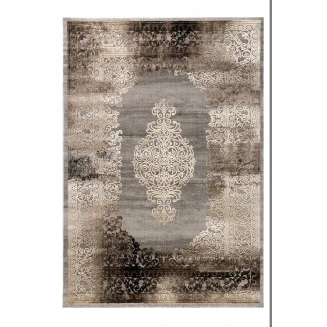 Σετ Πατάκια 3 Τεμαχίων Tzikas carpets Vintage 23024-956 Καφε-Γκρι