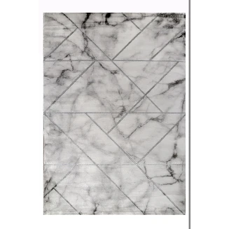 Χαλί 160x230 Tzikas carpets Craft 23299-996 Μαυρο-Ασημι