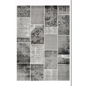 Διάδρομος Φ.80 Tzikas carpets Sky 25307-995 Μαυρο-Ασημι