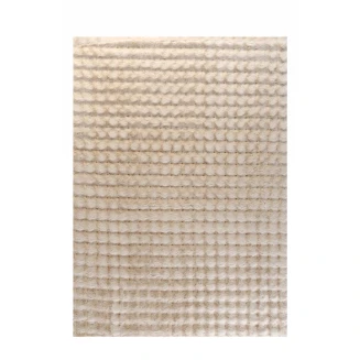 Πατάκι 080x150 Tzikas carpets Fuzzy 26164-060 Λευκό-Κρέμ