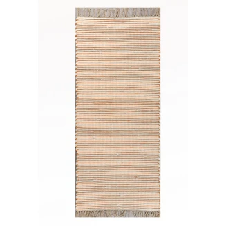 Χαλί Καλοκαιρινό 140x200 Tzikas carpets Ινδίας Natura 30160-020 Πορτοκαλι