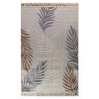 Χαλί Καλοκαιρινό 133x190 Tzikas carpets Tenerife 61225-270 Μπεζ-Καφε