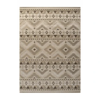 Χάλι 133x190 Tzikas carpets Beyonce 64753-Μπεζ-Καφε