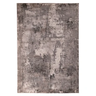 Χαλί 133x190 Tzikas carpets Elements 76203-995 Μαυρό-Ασημί