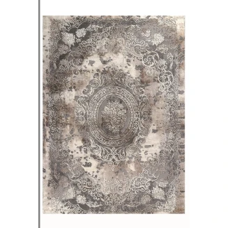 Χαλί Ροτόντα Φ 200 cm Tzikas carpets Elements 31131-975 Μπέζ-Καφέ-Γκρί-Χρυσό