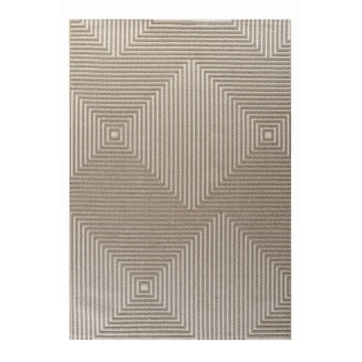 Χαλί Καλοκαιρινό 140x200 Tzikas carpets Mira 68983 Μπέζ-Καφέ