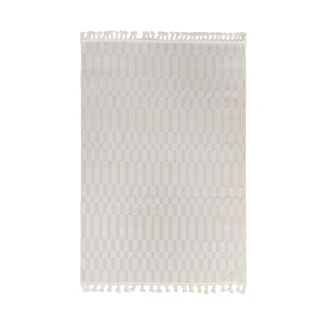 Χαλί Καλοκαιρινό 133x190 Tzikas carpets Tenerife 72511 Λευκο-Κρεμ