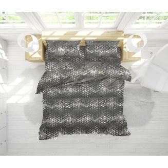 Σετ Παπλωματοθήκη Υπέρδιπλη 220x240 Viopros Κάρτερ Ανθρακί