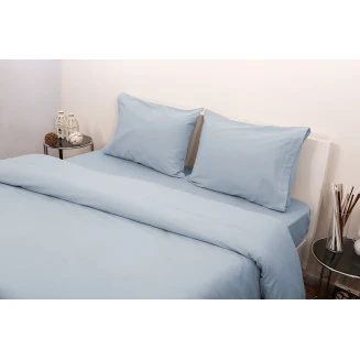 Σετ Παπλωματοθήκη Υπέρδιπλη 220x240 Viopros 3100 Φανέλλα Σιέλ