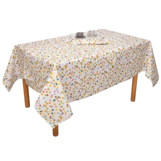 Τραπεζομάντηλο Αλέκιαστο 70x70 Viopros Ράνια Πολύχρωμο