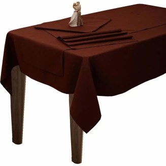 Τραπεζομάντηλο 160x160 Viopros Σάρα 3-Καφέ