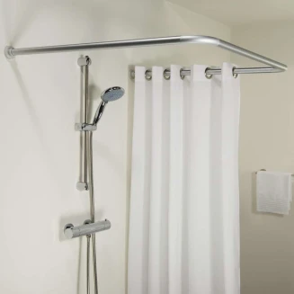 Βραχίονας Μπάνιου Γωνιακός 170x80 Ø 28 mm Sealskin Mat Aluminum