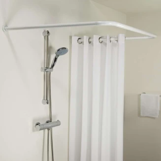 Βραχίονας Μπάνιου Γωνιακός 170x80 Ø 28 mm Sealskin White