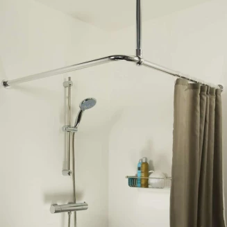 Στήριγμα Οροφής Για Βραχίονα Μπάνιου Γωνιακό 60 Ø 28 mm Sealskin Chrome