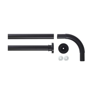 Βραχίονας Μπάνιου Γωνιακός 90x90 Ø 28 mm Sealskin Black