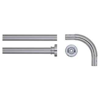 Βραχίονας Μπάνιου Γωνιακός 90x90 Ø 28 mm Sealskin Chrome