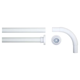 Βραχίονας Μπάνιου Γωνιακός 90x90 Ø 28 mm Sealskin White