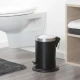 Acero κάδος απορριμμάτων μαύρος 3L Sealskin