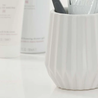 Ποτήρι Οδοντόβουρτσας Sealskin Arte White