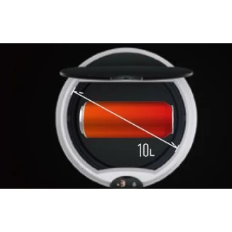 Κάδος Αυτόματος Με Φωτοκύτταρο Ø26,5x41,8cm Mrshome 10Lt Κόκκινο Βουργουνδίας