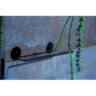 Χαρτοθήκη Aπό Ατσάλι Επιτοίχια 33.4x11.4x2.5cm Μαύρη AWD02091661 MRShome