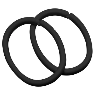 Κρίκοι Κουρτίνας Μπάνιου 12 pcs Sealskin Clips Bag Black