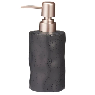 Δοχείο Κρεμοσάπουνου Stoneware 300ml 8x8x17cm Black 6U MRShome