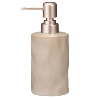 Δοχείο Κρεμοσάπουνου Stoneware 300ml 8x8x17cm Warm Grey 2U MRShome