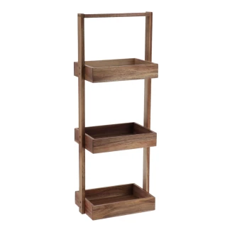 Έπιπλο MDF Με 3 Ράφια 26x17x70cm Καφέ MRShome