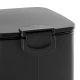 Κάδος Απορριμμάτων 6L από Ατσάλι Μαύρος AWD02031903