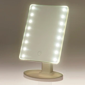 Καθρέπτης Μακιγιάζ PP Με LED Φωτισμό 16.3x11.5x26.5cm White MRShome