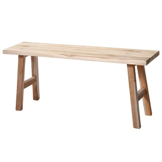 Πάγκος Teak Wood 100x25x42cm MRShome