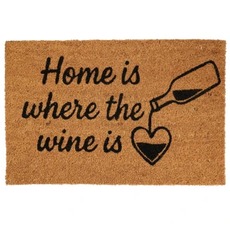 Πατάκι Εισόδου 59x39cm ''Home is where the wine is'' MRShome