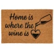 Πατάκι Εισόδου 59x39cm ''Home is where the wine is'' MRShome
