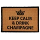 Πατάκι Εισόδου 59x39cm ''KEEP CALM & DRINK CHAMPAGNE'' MRShome