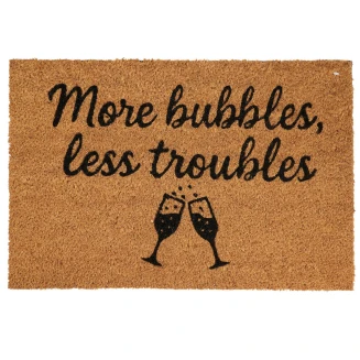 Πατάκι Εισόδου 59x39cm ''More bubbles, less troubles'' MRShome