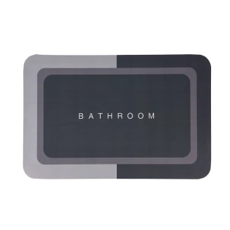 Πατάκι Μπάνιου Polyester 40x60cm Γκρί MRShome