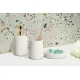 Ποτήρι Οδοντόβουρτσας BONITA Stoneware Λευκό Φ7.8x11.8cm 360ml AWD02191913
