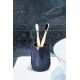 Ποτήρι Οδοντόβουρτσας FRIKI Stoneware navy blue Φ8.5x11.2cm 400ml AWD02191921