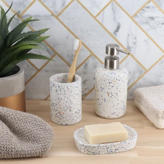 Ποτήρι Οδοντόβουρτσας Polyresin Με Μωσαϊκό Σχέδιο MRShome