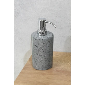 Δοχείο Κρεμοσάπουνου Από Μάρμαρο Q Bath 200ml Φ7.3x17.5cm AWD02341554 Mrshome