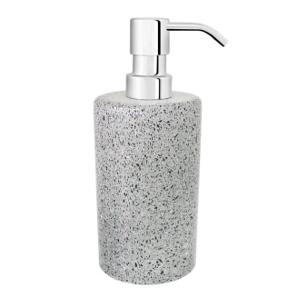 Δοχείο Κρεμοσάπουνου Από Μάρμαρο Q Bath 200ml Φ7.3x17.5cm AWD02341554 Mrshome