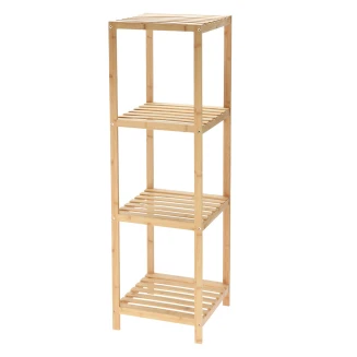 Ραφιέρα Μπάνιου 4 Επιπέδων Από Bamboo 34x33x110cm MRShome