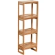Ραφιέρα από Bamboo με 4 Ράφια Καφέ 33x20x100cm MRShome
