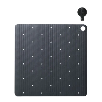 Αντιολισθητικό Πατάκι 55x55 Sealskin Ribb Anthracite With Black Hook