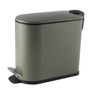 Σετ Κάδος Απορριμμάτων Οβάλ 5L Soft Close Μεταλλικός Λαδί και Πιγκάλ Mrshome